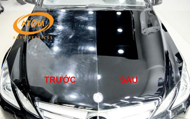 Hình ảnh trước và sau khi phủ Ceramic cho xe ô tô