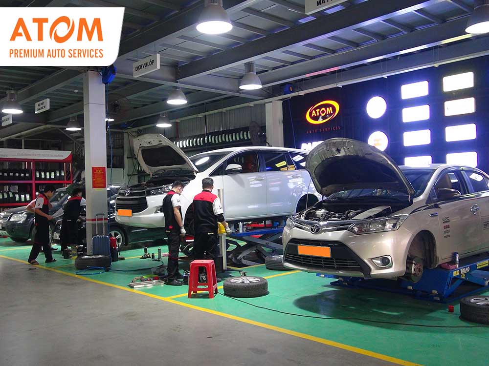 Atom Premium Auto Services - trung tâm thay thế lốp uy tín, được đông đảo khách hàng tin tưởng lựa chọn hiện nay