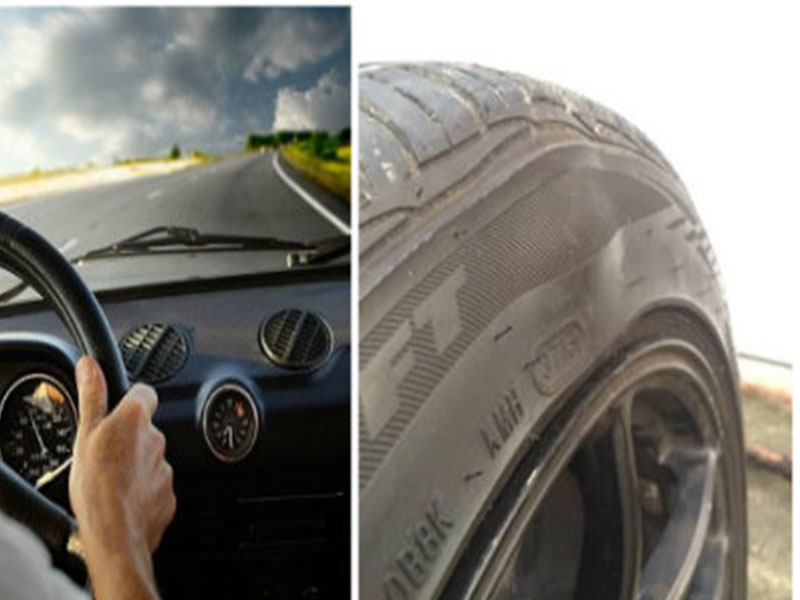 Việc lái xe khi lốp bị phồng có thể dẫn tới nổ lốp gây nguy hiểm cho người bên trong xe và các phương tiện lưu thông xung quanh