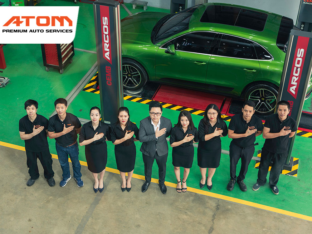 ATOM Premium Auto Services một trong những trung tâm thay thế lốp uy tín tại Hà Nội - là lựa chọn hàng đầu cho các bác tài 