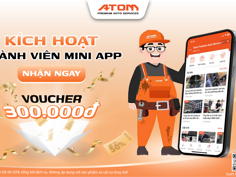 ATOM TRI ÂN KHÁCH HÀNG: QUÀ TẶNG LÊN ĐẾN 2 TRIỆU ĐỒNG