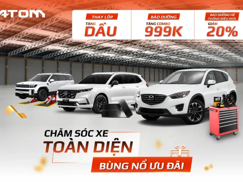 🔥CHĂM SÓC XE TOÀN DIỆN – BÙNG NỔ ƯU ĐÃI