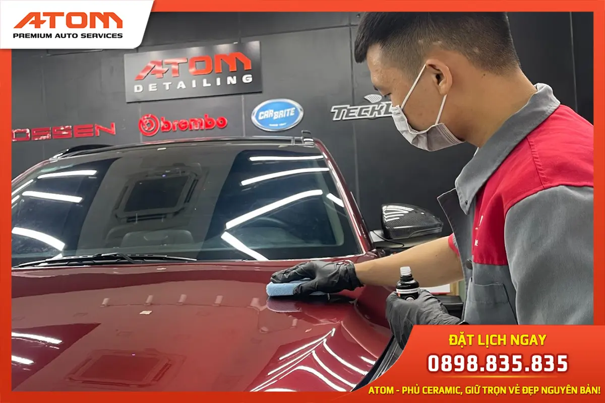ATOM dịch vụ phủ ceramic chuyên nghiệp, chất lượng cao (Ảnh: Nguồn ATOM)