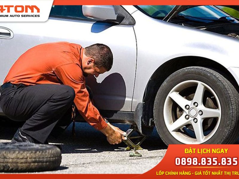 Hướng dẫn thay lốp ô tô tại nhà đơn giản & an toàn