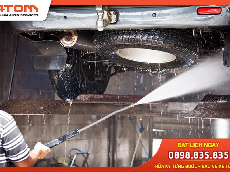 Hướng dẫn rửa gầm xe ô tô dễ dàng & 6 lưu ý quan trọng