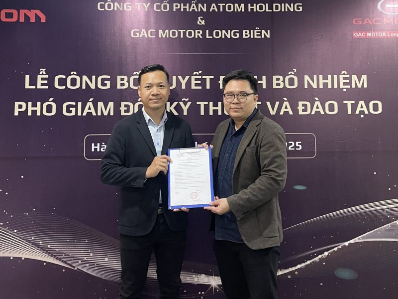 CÔNG BỐ QUYẾT ĐỊNH BỔ NHIỆM PHÓ GIÁM ĐỐC KỸ THUẬT & ĐÀO TẠO