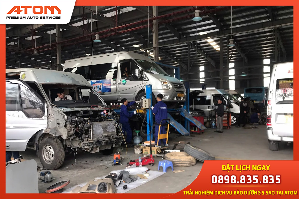 Gara chuyên sửa chữa dòng xe ford transit (Ảnh: Sưu tầm internet)