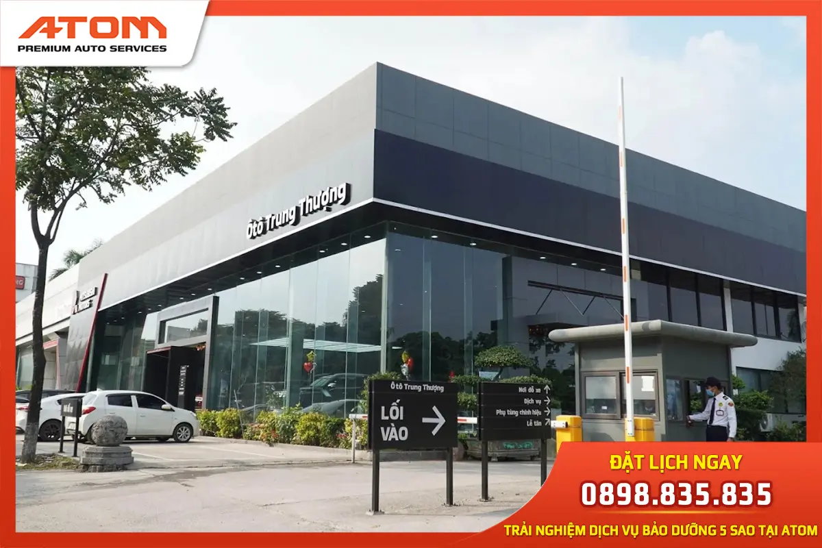 Xưởng dịch vụ Mitsubishi Trung Thượng sửa chữa & chăm sóc xe đạt chuẩn (Ảnh: Sưu tầm internet)